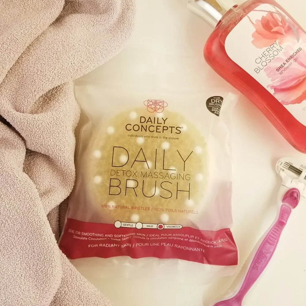 Daily Concepts Daily Detox Massage Brush, Vigorous - for Dry Brushing
